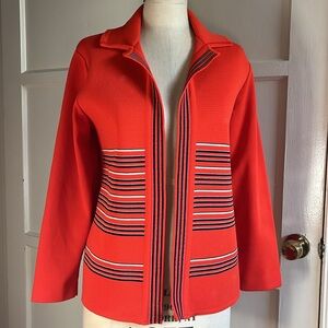 Vintage Orange Sweater Jacket